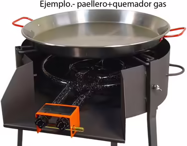 Imex El Zorro 71580 Round Grill with Paella Stand Ø 40 x 75 cm black