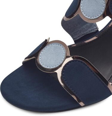 Сандалі жіночі MARCO TOZZI Navy Comb, м'яка устілка Feel Me, веганська шкіра, літні, 38 EU