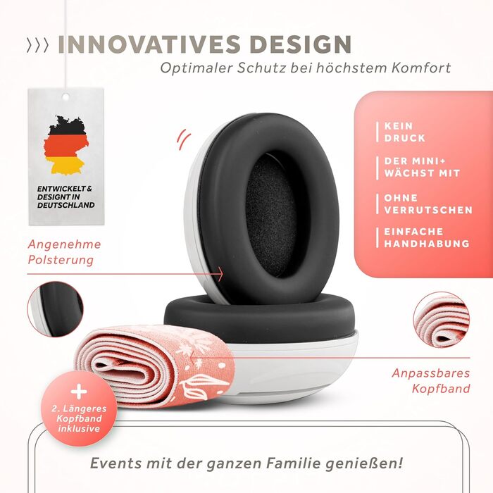 Schallwerk Mini+ - Навушники-захисники для малюків: захист від шуму, преміум-якість, єдиноріг Dusty