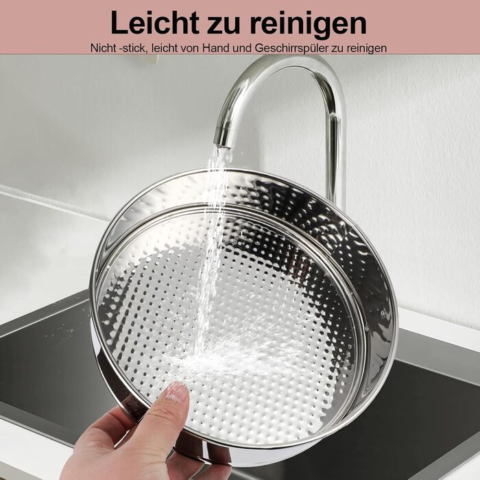 Форма для випічки Hikaproligt з нержавіючої сталі, Ø 26 см, кругла, з антипригарним покриттям та захистом від протікання, знімний дно, для чізкейків та тортів