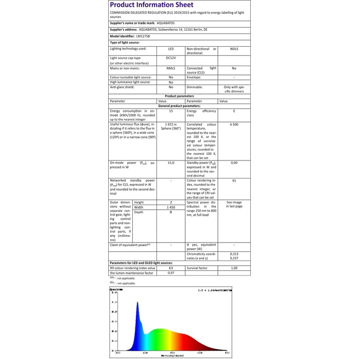 Дзеркало для ванної кімнати AQUABATOS з підсвічуванням 100x70 см LED з антизапарюванням, сенсорним вимикачем, 3 кольорами світла та регулюванням яскравості