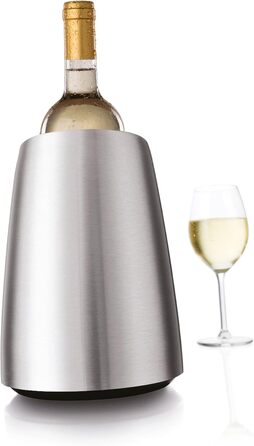 Vacu Vin 3649360 Active Wine Cooler Elegant, Stainless Steel, 208(h) x 155(dia)mm.
