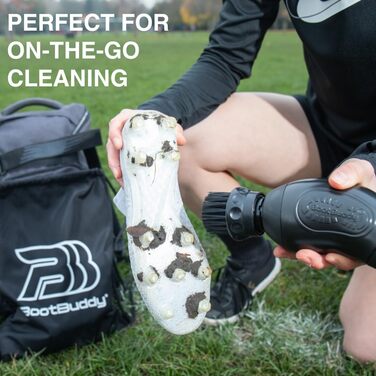 Boot Buddy Shoe and Boot Cleaner Brush: Scrub Clean Walking & Hiking Shoes, Golf Shoes, Soccer Shoes, Rubber Boots & General Outdoor Shoes and Equipment in Minutes, Comes with Towel