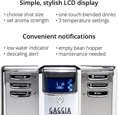 Автоматична кавомашина Gaggia Anima Prestige для дому та офісу