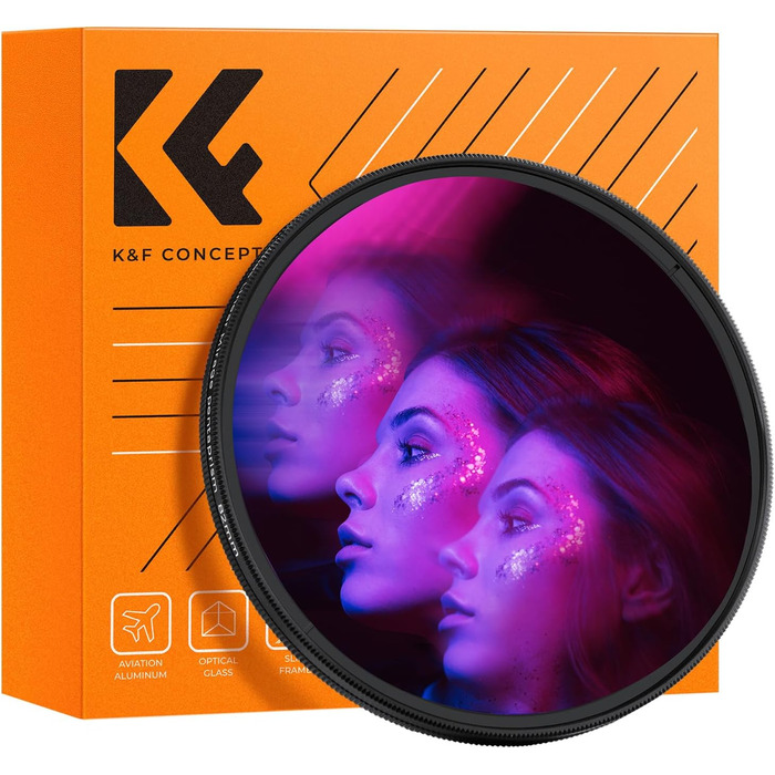 Фільтр для об'єктива камери K&F Concept з оптичного скла, спеціальний ефект розмиття руху (Nano-B Series) (58mm)