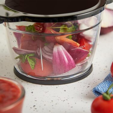 Кухонна машина Russell Hobbs 27131-56: електрична, для овочів, фруктів, м'яса, цибулі, 1л, нержавіюча сталь, 350W