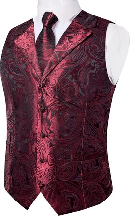 Костюмний аксесуар DiBanGu: жилет, краватка, хустинка, запонки, лапєль-кліп (7 шт.) з павутинкою, розмір XXL, для весілля та свят