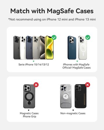 Power Bank MagSafe Ultra Slim 5000mAh, 6.9mm, PD20W - для iPhone, захисне скло Multicolor