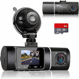Автомобільний відеореєстратор на панель приладів, двосторонній, Full HD 1080P