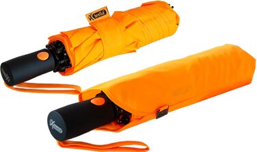 Штормовий парасолька з волокна великого розміру 106 см - з кольоровими спицями (неоново-помаранчевий)