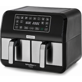 Аерофритюрниця Kenwood kHealthy Fry Twin HFM20.000MB, подвійна чаша, гаряче повітря, 2000 Вт