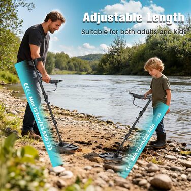 Металодетектор для дорослих та дітей, 5 режимів, професійний, для пошуку золота, IP68, водонепроникний, LCD дисплей, висока чутливість (GT966H)