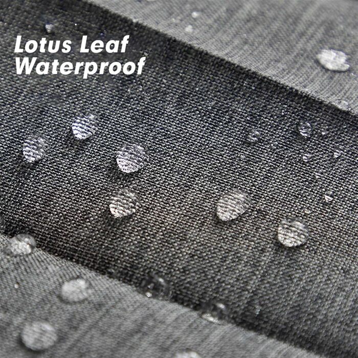 Водонепроникний душовий завіс з льону, антимольний, сірий 100x200 см з гачками