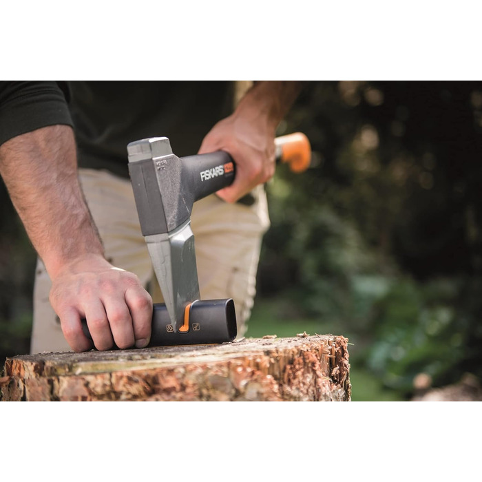 Точилка для ножів Fiskars Xsharp: керамічний точильний елемент, корпус з скловолокна, чорний/помаранчевий