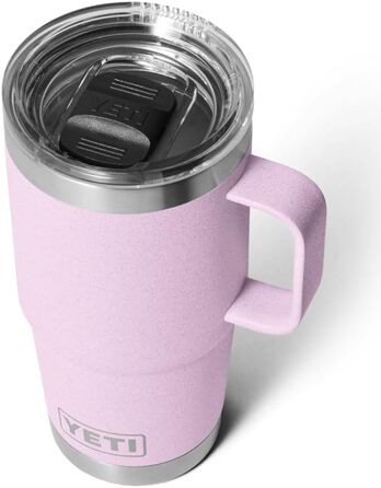 Термокружка YETI Rambler 20oz (591мл) з нержавіючої сталі, з кришкою Stronghold, колір Cherry Blossom