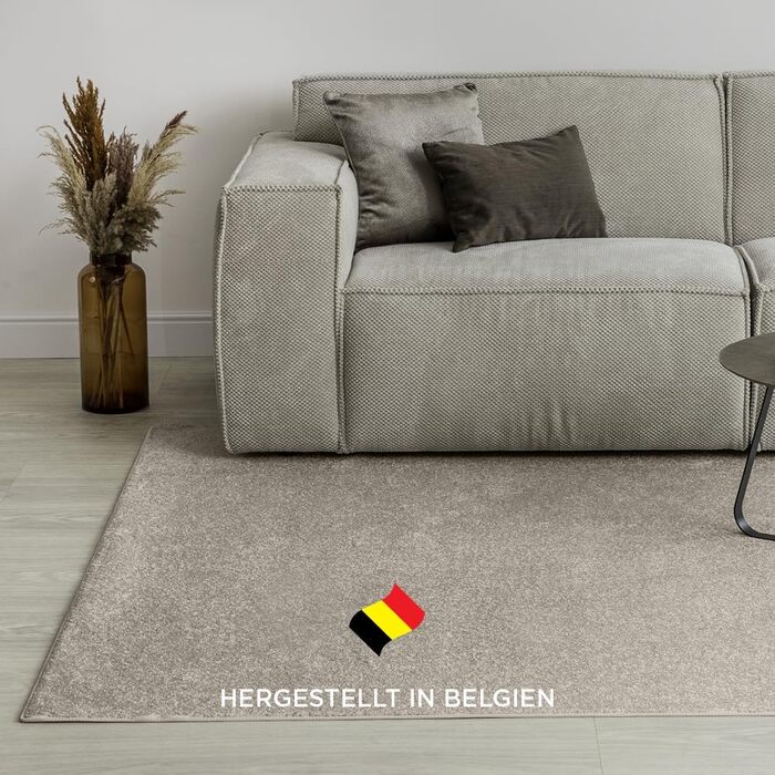 Килим Carpet Studio Maine Бежевий, 140x200 см, короткий ворс, для вітальні та спальні, прямокутний