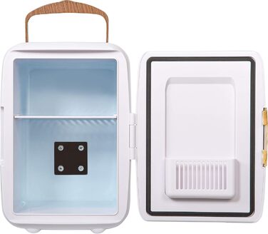 Russell Hobbs Mini Portable Cooler & Warmer - Drink, Beauty & Skincare - AC/DC - Scandi Style White & Wood Effect
