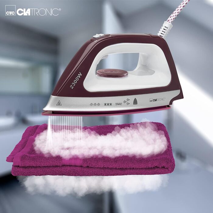 Clatronic® станція для прасування з парою DBS 3749 (біла) | 3,5 бар, 1,2 л, 2400 Вт | Anti-Tropf System