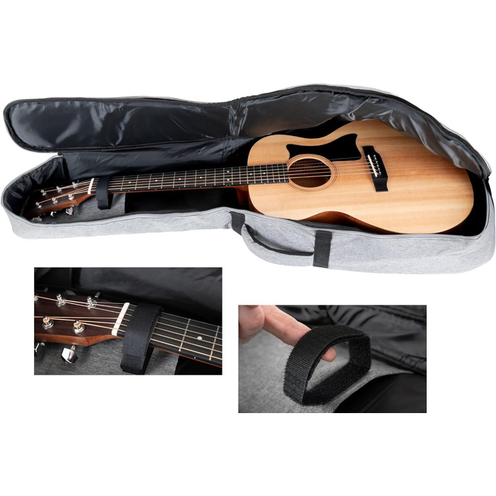 Шейман WGB-115 GY Преміум-лайн Гітара Вестерн - Водовідштовхуючий мішок Gigbag для гітари з міцним матеріалом та регульованими ременями
