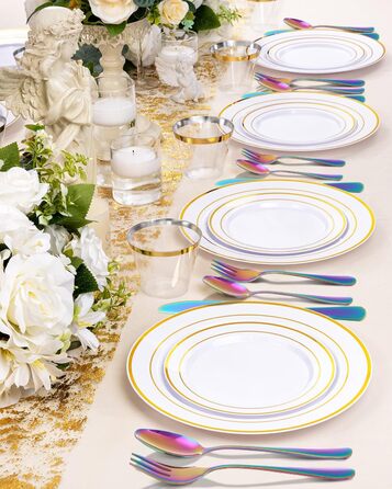 12-Person Flatware Set, 60-Piece Fantasy Color Flatware, High-Gloss Polished and Dishwasher Safe, Elegant Fantasy Color Matte Flatware, with Knife, Fork, and Spoon, for Home, Party, Restaurant