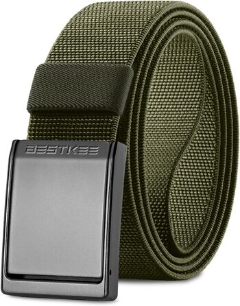 Тактичний пояс чоловічий BESTKEE, 3.8 см, нейлон, металева блискавка, розмір M (91-105 см)