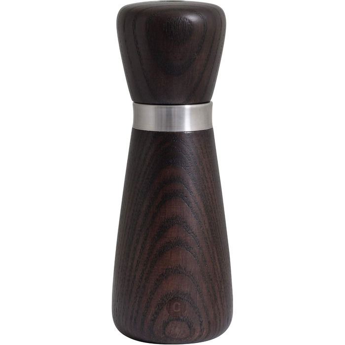 Crushgrind Kyoto Spice Mill with Ceramic Grinder | Salt and Pepper Mill with Adjustable Grind Setting for Coarse Salt | Herb Mill made from High-Quality, Sustainable Materials (170 mm, Brown Oak)