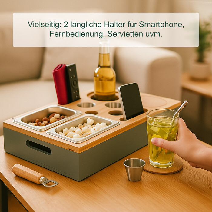 Relaxdays Couchbar with Accessories