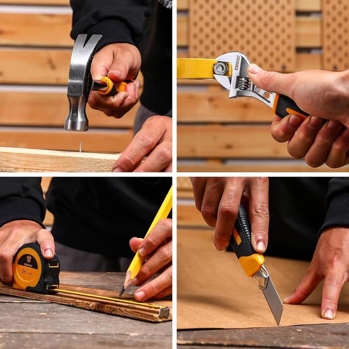 Набір інструментів DEKO 133-частини: акумуляторний дриль-шуруповерт, для ремонту та домашнього майстерства