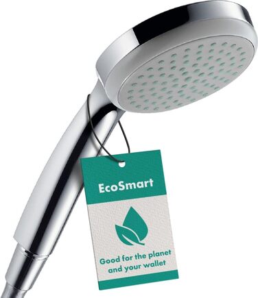 Насадка для душу Hansgrohe Croma 100 - ручна, кругла, з антивапняним покриттям, хром, 100 мм