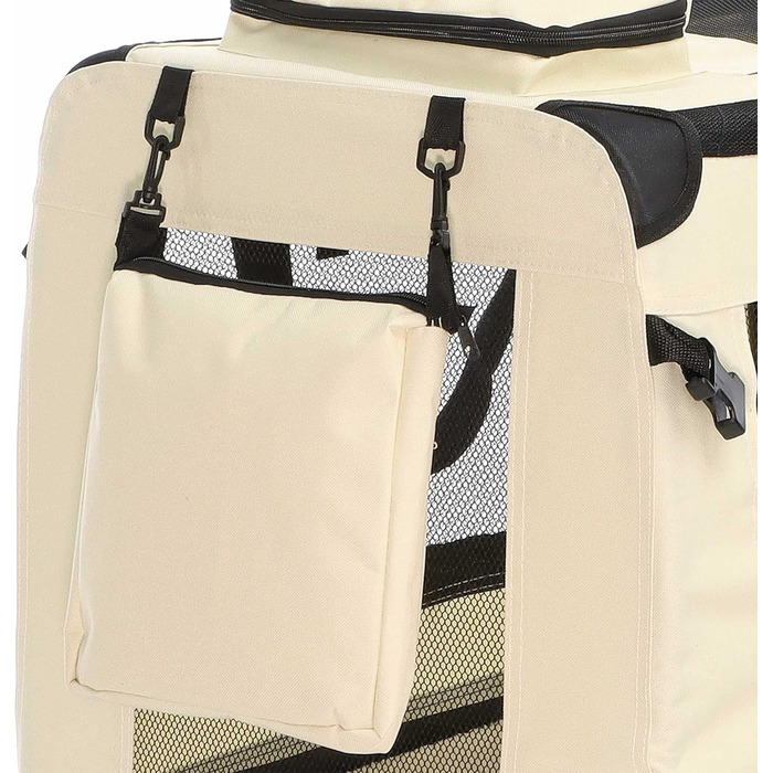 Транспортна переноска для собак та котів Fudajo, 50x35x35 см, міцна, легка, з ручкою та ковдрою