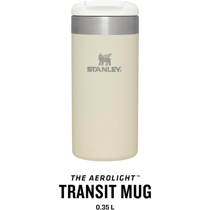 Термокружка Stanley Aerolight Transit - 0.35L, чорний метал. Зберег. тепло 4 год, миється в посудомийці, для автомобіля.