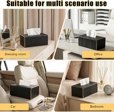 Скляна коробка для серветок, органайзер для косметичних серветок, прямокутна, бежевого кольору