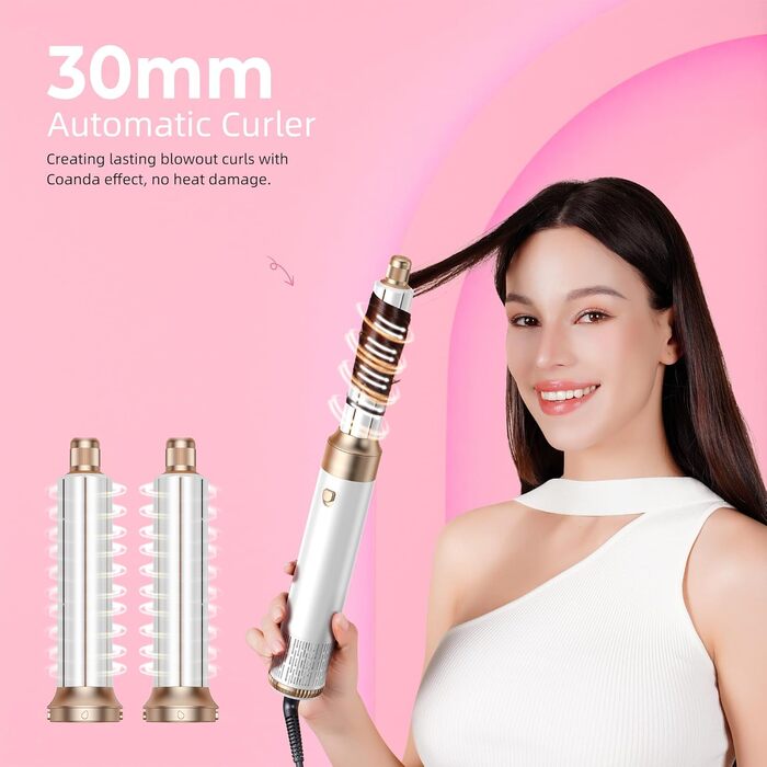 Професійний фен-щітка Pro Airbrush Hair styler 6 в 1: 6 функцій для укладки, 1000W, сушка та створення локонів