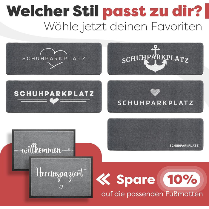 Килимок для дому 40x60 см, стійкий до прання - ідеальний розмір для вхідних дверей. Килимок для прихоплювання бруду, килимок з написом 