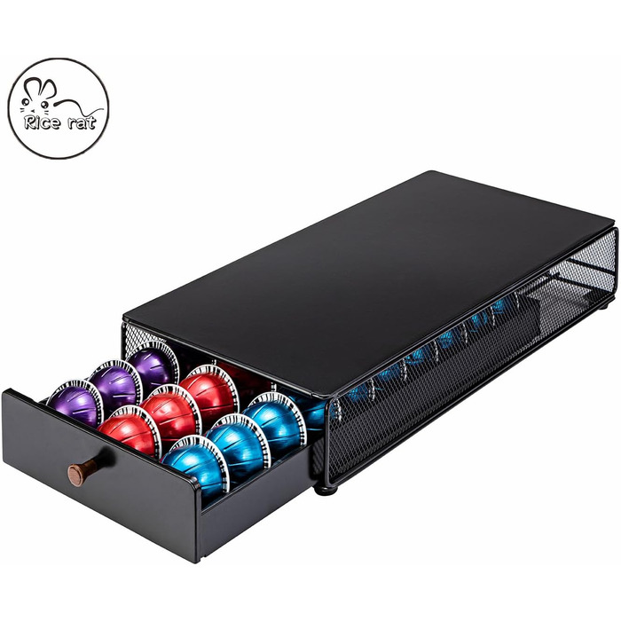 Тримач для капсул Nespresso Vertuo (30 капсул) з ручкою, металевий