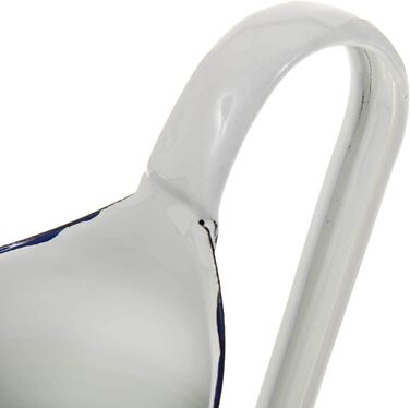 Large enamel jug, enamel can, water jug, water can, vintage shabby chic blue