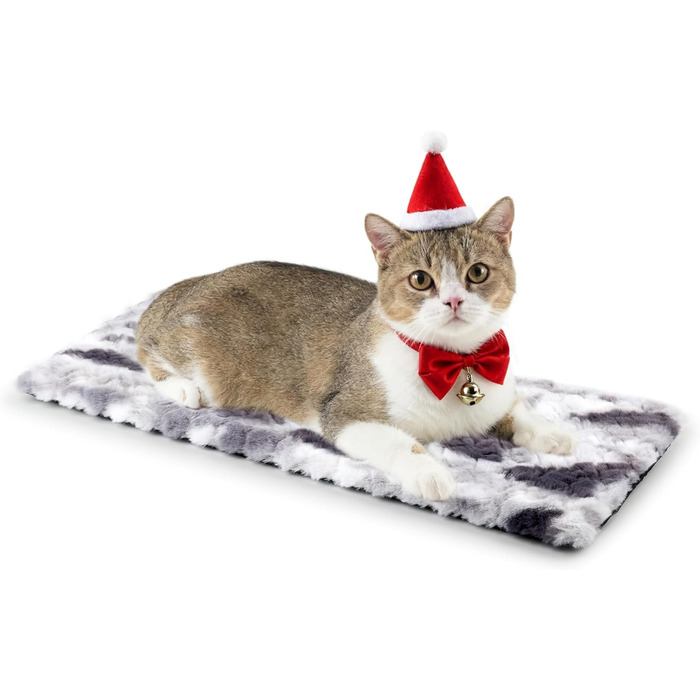 Самогріюча лежанка для котів на підвіконня, 90x28 см, м'який знімний чохол, сіра