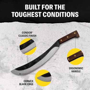 Мачете Condor Engineer Bolo для кемпінгу та виживання
