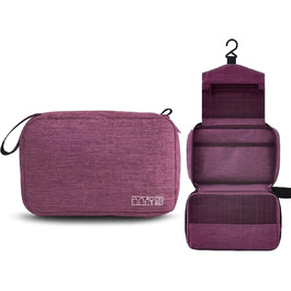 Чоловіча сумка-органайзер для туалетних аксесуарів з гачком, водонепроникна, для подорожей (фіолетовий)