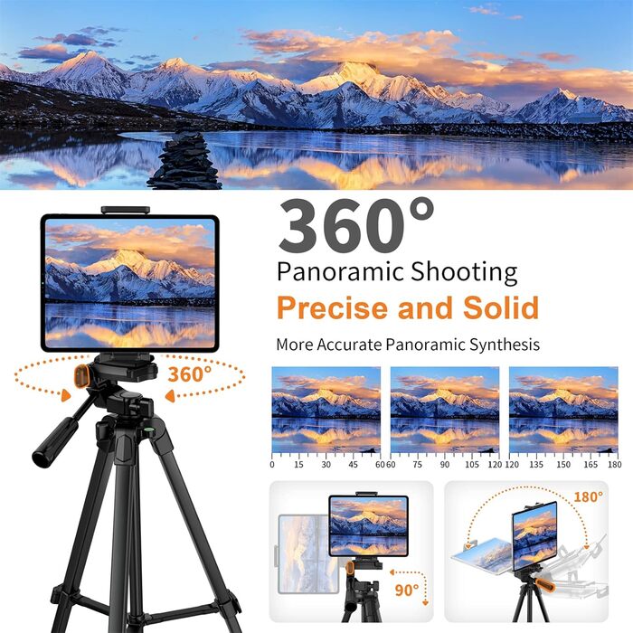 Штатив для камери та смартфона Handy Upgrade 172 см з тримачем та пультом, легкий, чорний