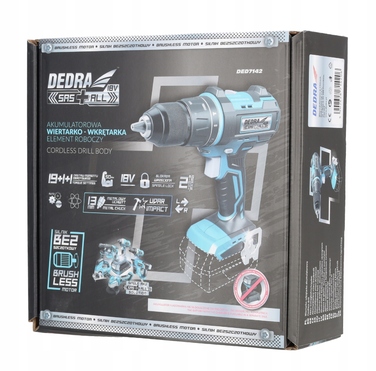 Акумуляторний ударний дриль-шурупокрут DEDRA SAS+ALL 18V DED7142 50Нм