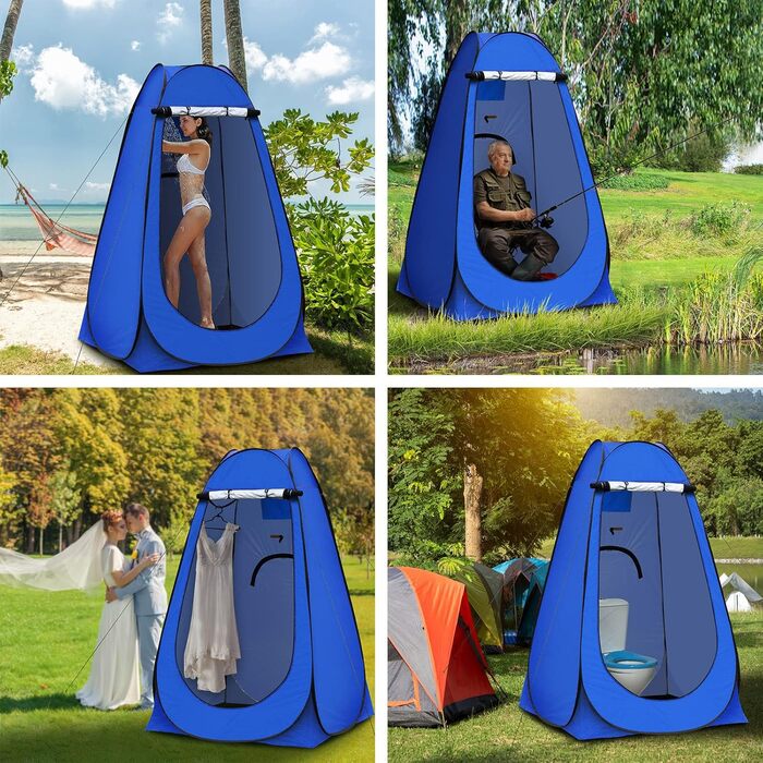 CLIPOP Portable Pop-Up Privacy Tent - Outdoor Shower & Changing Tent with UV Protection - Beach, Camping, Fishing