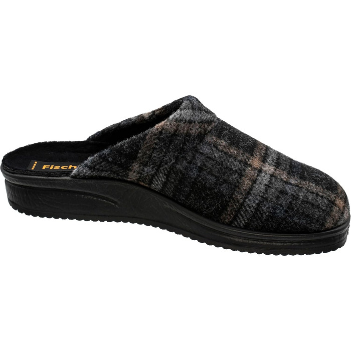 Домашні тапочки чоловічі Fischer Karomuster 204602 (41 EU, сірий)