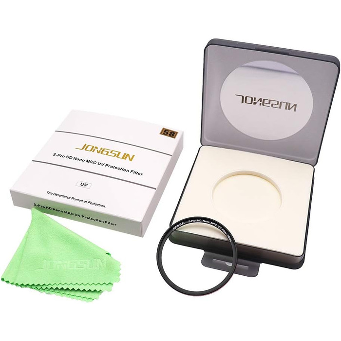 Фільтр UV JONGSUN 58mm S-Pro HD Nano MRC з багатошаровим покриттям B270 для захисту від ультрафіолету