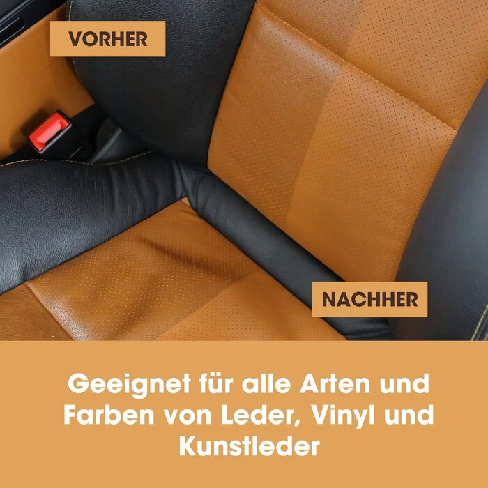 Furniture Clinic Leather Care Set for Car Seats – Premium Cleaning Set for Car Seats 250 ml Leather Cleaner & Care Rinse