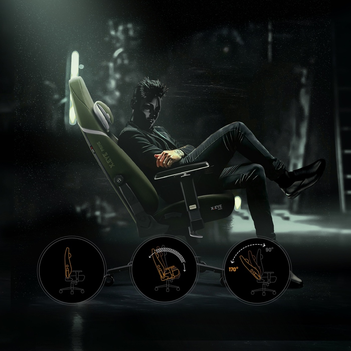 Ігрове крісло Diablo Chairs X.EYE PRIME, тканина