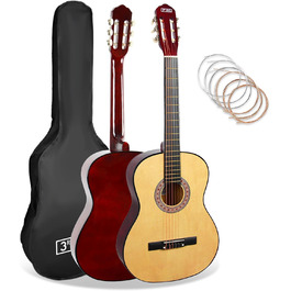 Класична гітара 3rd Avenue 4/4 з нейлоновими струнами, повний розмір, стартовий набір – блакитний (натуральний)