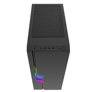 Корпус Gembird Fornax 2000 RGB Midi Tower, чорний