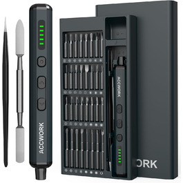 Електрична викрутка 68 в 1 з LED екраном та 64 бітами S2 - для ремонту ноутбуків, окулярів, годинників