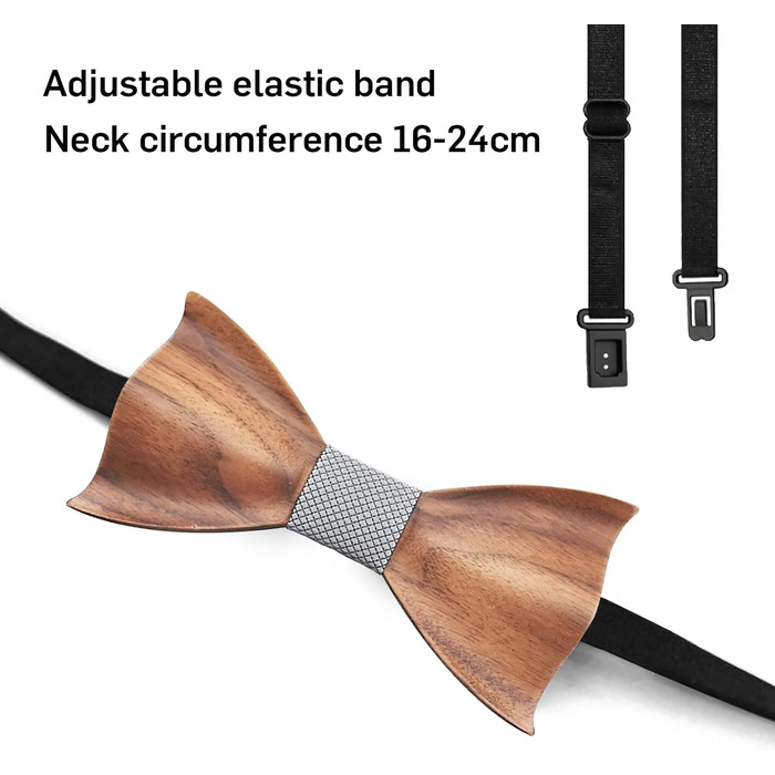 Набір краваток Mr.Van Holzfliege з дерева: краватка, запонки, брош, нагрудна хустинка (срібло)